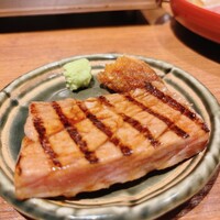 焼うお いし川 - インドマグロのネギ挟み焼き
