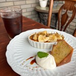カフェ　ムルソー - 【ケーキセット】
            『アイスアールグレイティー』
            『クレームブリュレ』
            『かぼちゃのケーキ』
