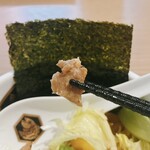 真鯛らーめん 麺魚 - 真鯛冷やし中華パルコスペシャル　チャーシュー端切れリフト