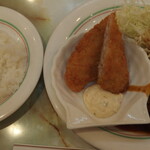 レストラン東洋 - (2023.02)手ごねハンバーグ＋白身魚フライ