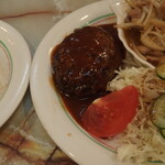 レストラン東洋 - (2023.02)手ごねハンバーグ＋豚肉生姜焼き