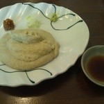 そば屋 けん豆 - そばがき&もり汁　そばみそもっとくれー！