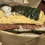 Fukusuke No Tamagoyaki - アーサー厚焼きポーク玉子おにぎり　450円