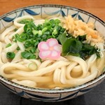 麺処 綿谷 - かけうどん(大)