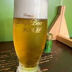 榑木野 - ビール　グラスキンキン