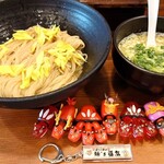 麺処若武者 - 菊舞う昆布水の塩つけ麺