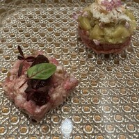 銀座 ちかみつ 六丁目 - 2種類のユッケ