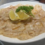 やきにく 萬々事々 - ままごと自慢の特上ミノ塩　1人前980円（税別）
これがミノ？と思うこと間違いなし！
ぜひ一度ご賞味ください！
写真は2人前になります