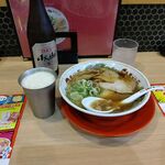 天下一品 - ●ﾗﾝﾁ 単品。中瓶ﾋﾞｰﾙ600+ﾗｰﾒﾝ並920=1,520円 