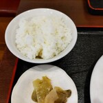 合楽園 - ご飯、、搾菜 ♪