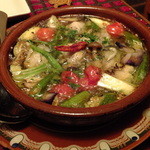 カルヴァドス - 牡蠣と野菜のアヒージョ：800円