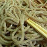 日本料理 筑膳 - 蕎麦は太めで星とコシがあります