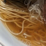 raxamenkinoko - 煮干蕎麦　細麺アップ