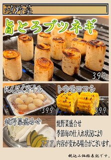 h Kinkimbirutopurittoshouchououmigyuuchikusanasahi - 料理メニュー