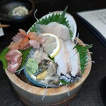 Sushi Izakaya Marugamaru - お造り（貝尽くし）