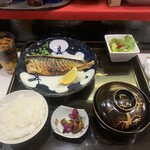 能登割烹 とぐち - 炭火焼　焼魚定食（塩鯖）900円