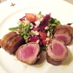 Giglio - 13.10.24 北海道産蝦夷豚フィレ肉にパンチェッタを巻いたア・ロスト メダイオーネ(期間限定プレミアムランチ1680円より)