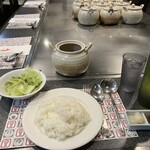 Benihana Bekkan - ココットカレー、ライス、サラダ、薬味