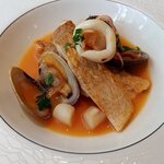 Ristorante La Soglia - 真鯛と魚介のスープ仕立て（2023.9）