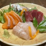 Today's sashimi platter for 4 people