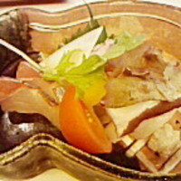 山玄茶 - 刺身・野菜添え