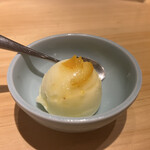 参鶏湯 人ル - 最後にゆずシャーベット