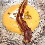 luogo - バターナッツのスープ、パンチェッタ