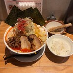 四川担々麺 どういうわけで、 - "○郎系担々麺〜こってりなわけで,〜"1,280円♪ランチサービスで"ミニご飯"