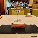 Evie - Honig Sauvignon Blancと海老のアイスビックとキャビア