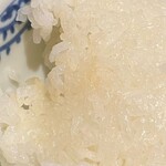 肉のよいち - 羽釜ですから、釜底のお焦げも美味