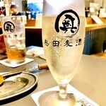 奥田麦酒店 - チリの樽だしスパークリングです♫