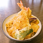 Shrimp conger eel Ten-don (tempura rice bowl)
