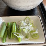 Shiyouhei Udon - 糧のインゲンと薬味の刻み葱