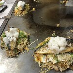 Okonomiyaki Hirano - サバライス(ソバライス)鬼おろし、醤油焼