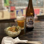 『牛すじ炙りチーズカツカレー赤卵目玉焼き¥2,150』
          『牛すじ炙りチーズ半ライス半カツカレー赤卵目玉焼き¥1,700』
          『サッポロクラシック中瓶¥800』×2