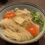 香川 一福 - 釜玉バターうどん　大