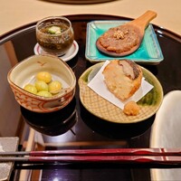 のどぐろ割烹 一心 別邸 - 蕎麦前先付け四品