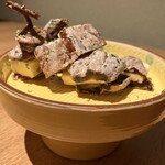 美酒佳肴 ゆらく - 干し柿バター。バターが無塩だから締まりのない味