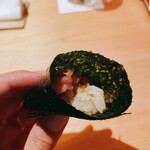 鮨 さかい - ネギトロの手巻き