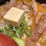 麺屋 開高 - 十勝ホエー豚麺バタートッピング