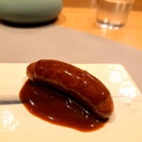 TROIS VISAGES - ⚫温前菜②「極エノキのソーセージ」