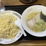 大八 - Aセット 塩ラーメン炒飯大盛り¥850