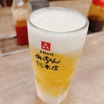 お好み焼 みっちゃん総本店 - キンキンに冷えたビール