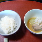 千松しま - 【ご飯、冬瓜・マグロの煮物】★2009/9