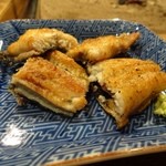 柳家 - 皮目も身も、パリっと焼き上がっていました。