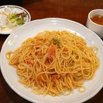 東京カフェレストラン フレスカ - アマトリチャーナ（超大盛り）1,130円