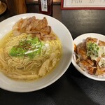 麺屋 宗 - 金色塩らぁめん&激合う丼ミニ¥1150