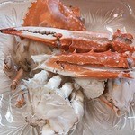 身のぎっしり詰まったワタリガニ