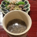 おかもと - ・ブラウンマッシュルームの茶碗蒸し、香茸、栗