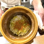 おかもと - 11.栗、銀杏、ばちこの炊き込みご飯。